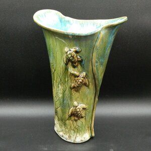 Studio Pottery Turtle Vase, signed Douglas '12
